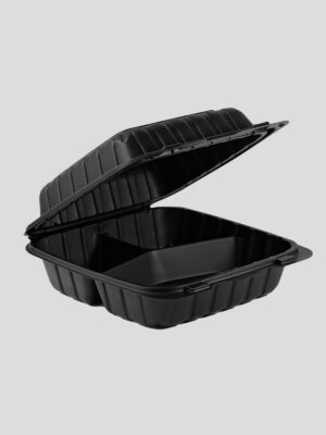 desechable de plastico de MFPP con divisiones para alimentos frios y calientes