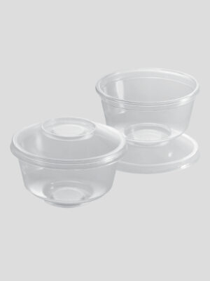 contenedor con tapa base PET 8oz